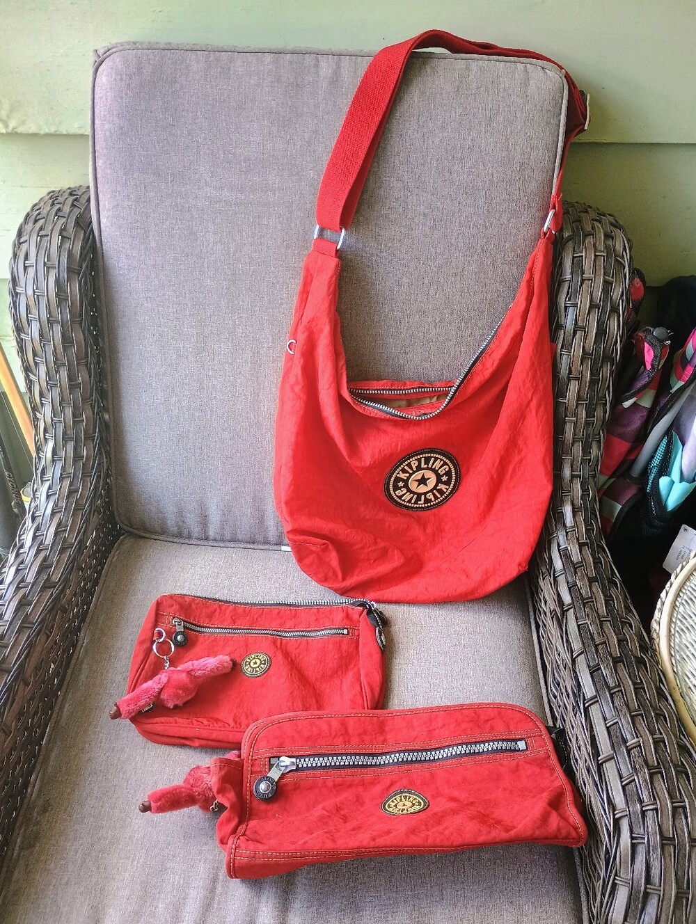 Red Set - Large Abbey Hobo And Travel Cases